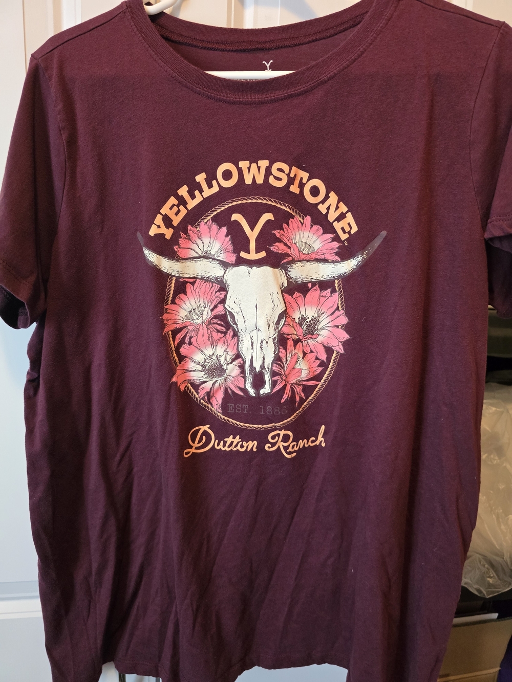 Dutton Ranch Maroon Graphic Tee